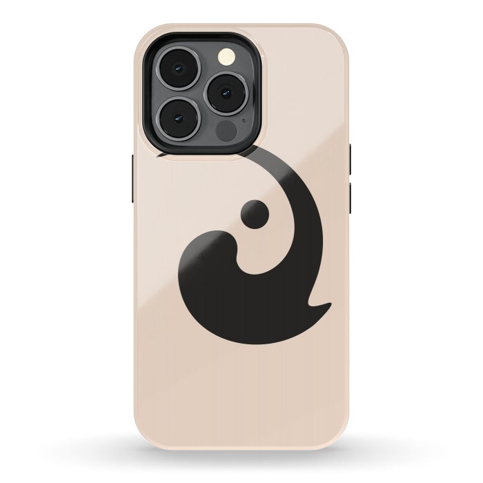 iPhone 13 pro StrongFit Black Minimal Art-I by Creativeaxle