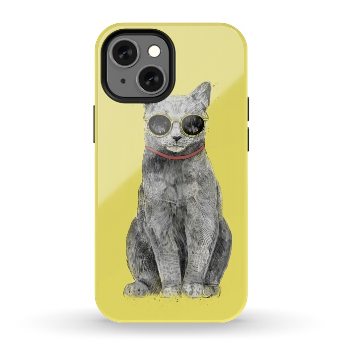 iPhone 13 mini StrongFit Summer Cat by Balazs Solti