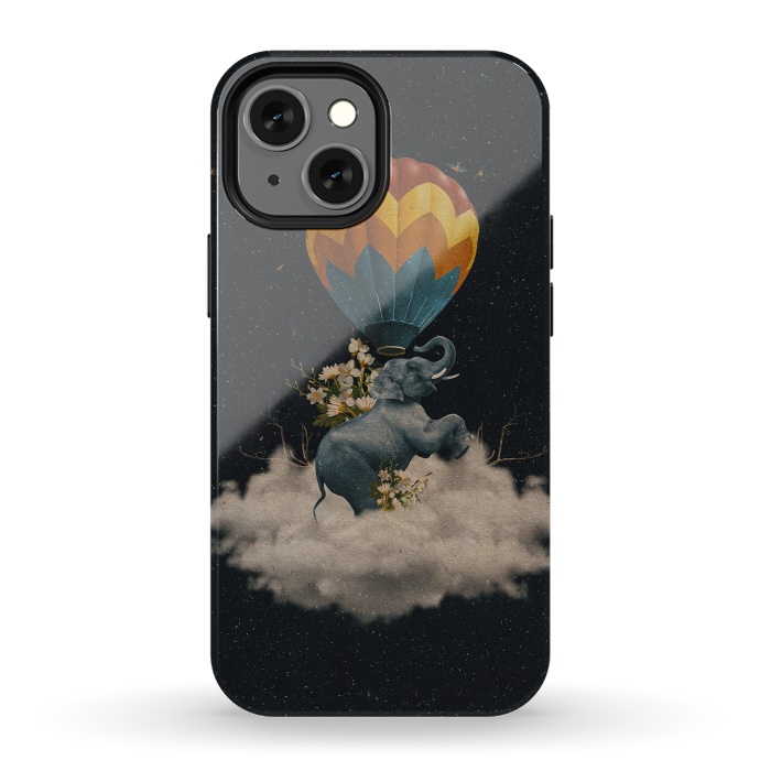 iPhone 13 mini StrongFit Between Clouds by Eleaxart