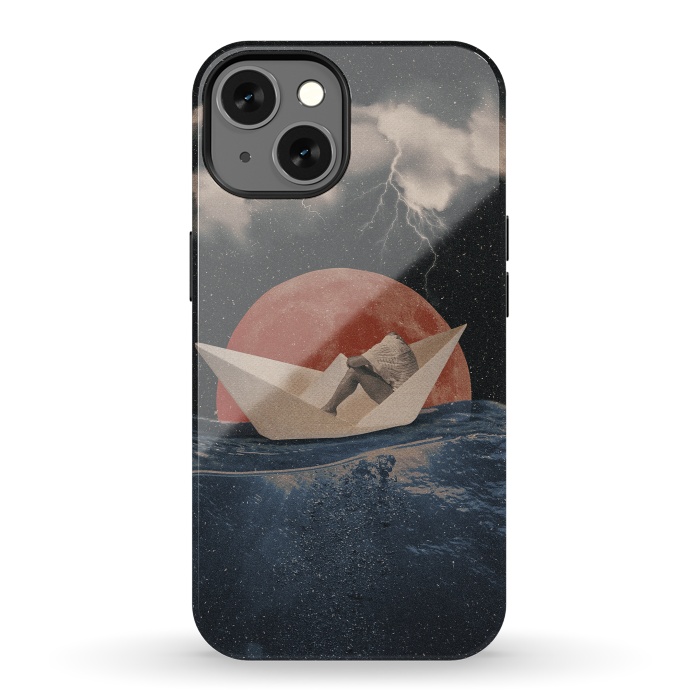 iPhone 13 StrongFit Paper Boat by Eleaxart