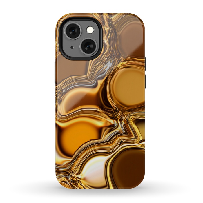 iPhone 13 mini StrongFit Golden Oil by Martina