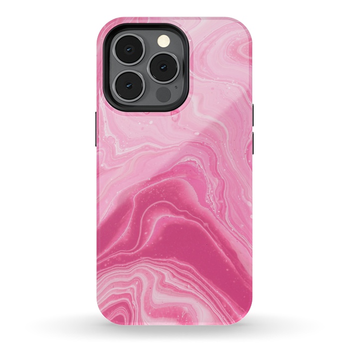 iPhone 13 pro StrongFit Pink marble 2 by Winston