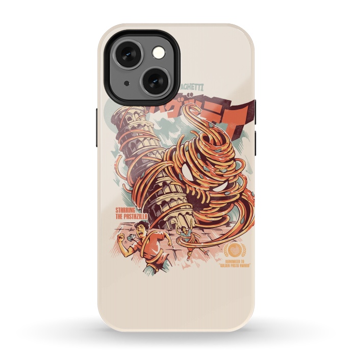 iPhone 13 mini StrongFit The Kaiju Spaghetti by Ilustrata