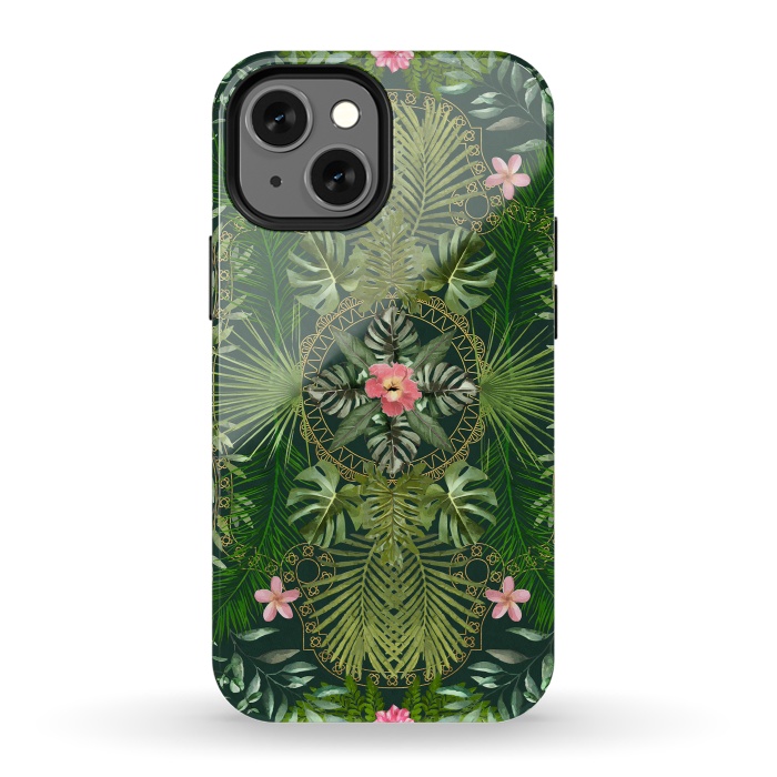 iPhone 13 mini StrongFit Tropical Foliage 15 by amini54