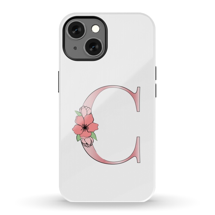 iPhone 13 StrongFit Monogram Letter C by Martina