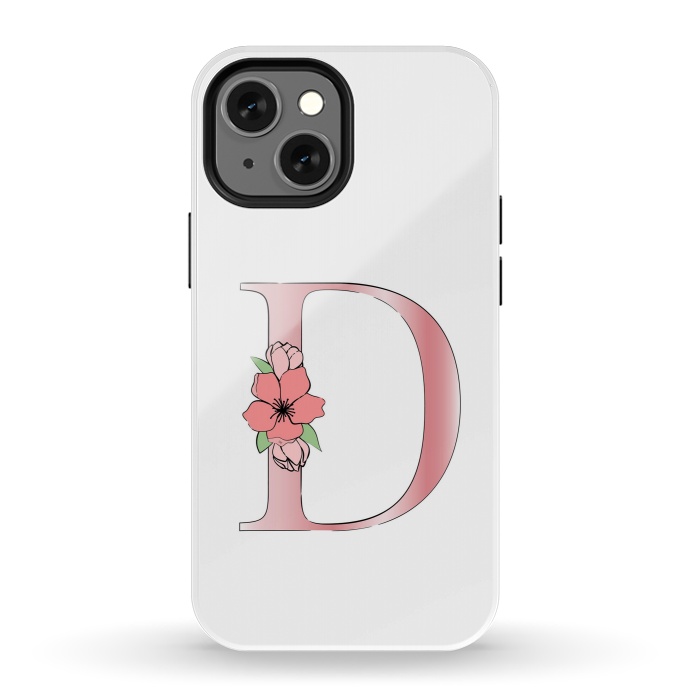 iPhone 13 mini StrongFit Monogram Letter D by Martina