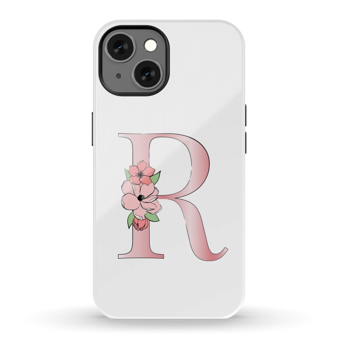 iPhone 13 StrongFit Monogram Letter R by Martina