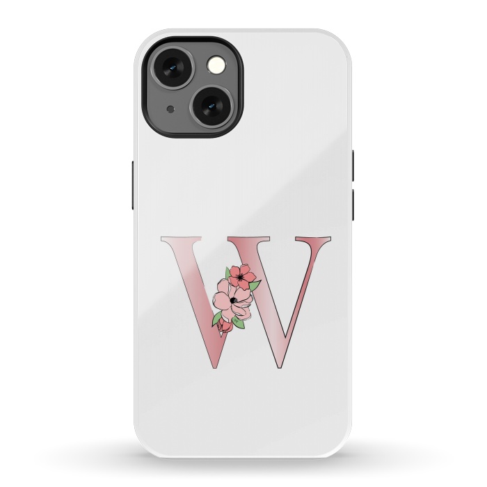 iPhone 13 StrongFit Monogram Letter W by Martina
