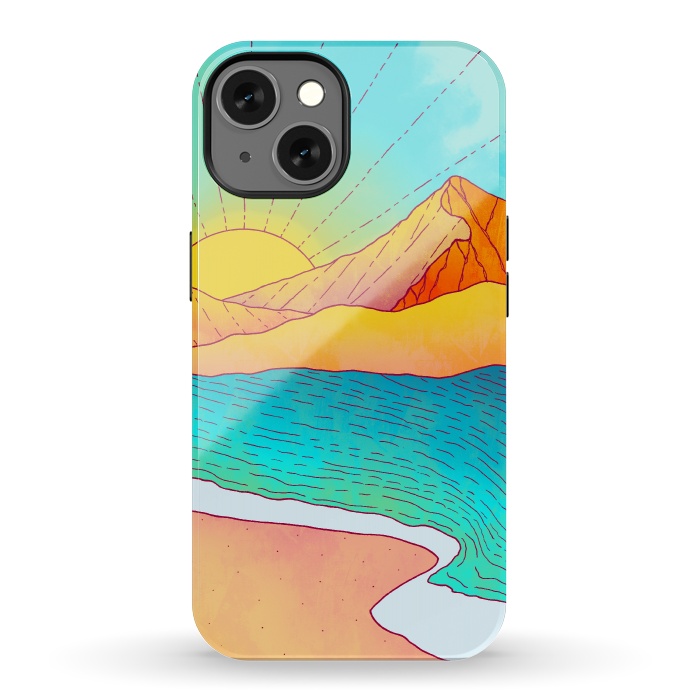 iPhone 13 StrongFit I wish to be by the sea by Steve Wade (Swade)
