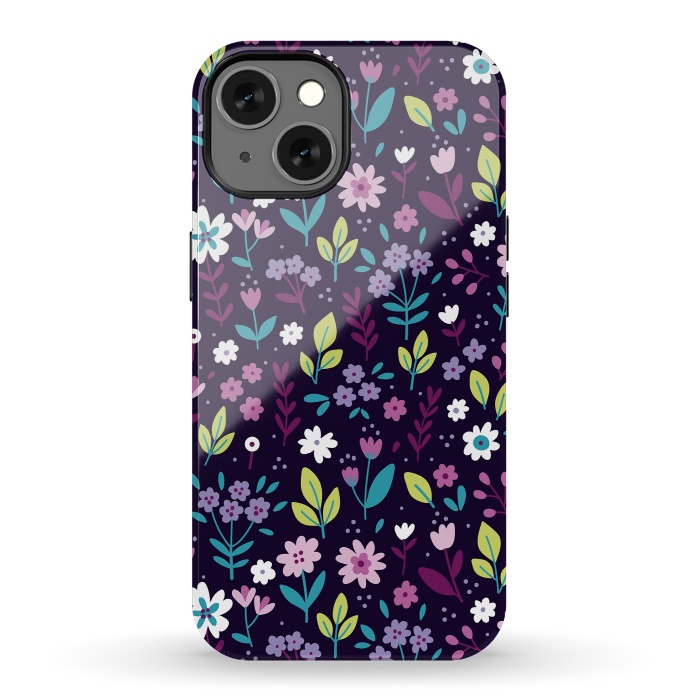 iPhone 13 StrongFit Purple Flowers I by ArtsCase