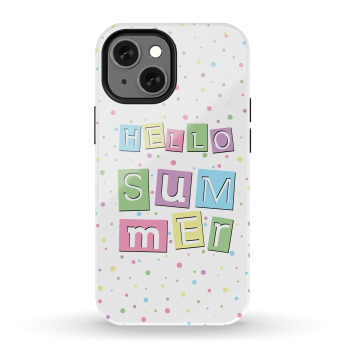 iPhone 13 mini StrongFit Hello Summer by Martina