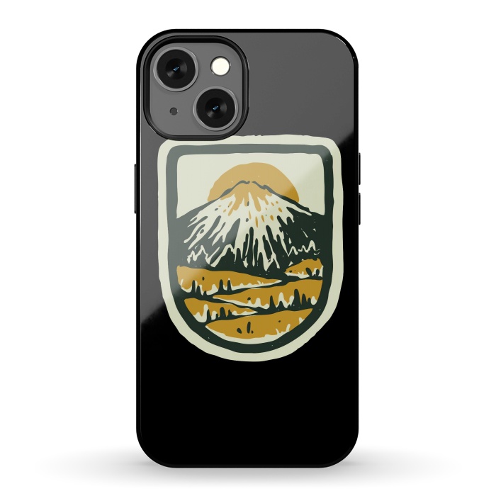 iPhone 13 StrongFit Mountain Hand Drawn by Afif Quilimo