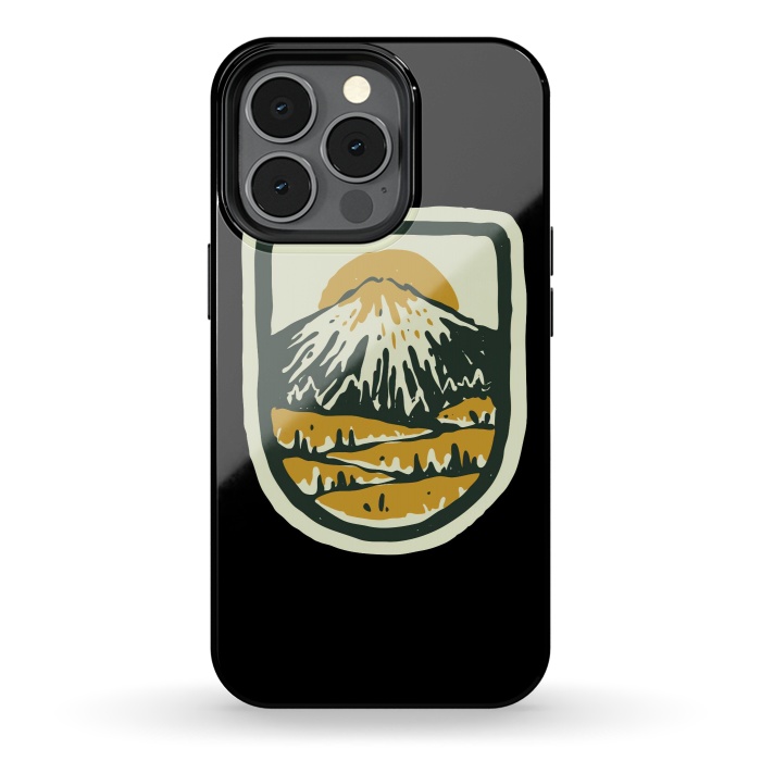 iPhone 13 pro StrongFit Mountain Hand Drawn by Afif Quilimo