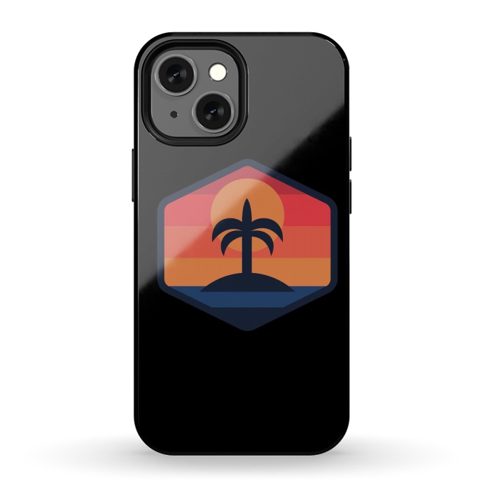 iPhone 13 mini StrongFit Sunset Beach Island by Afif Quilimo