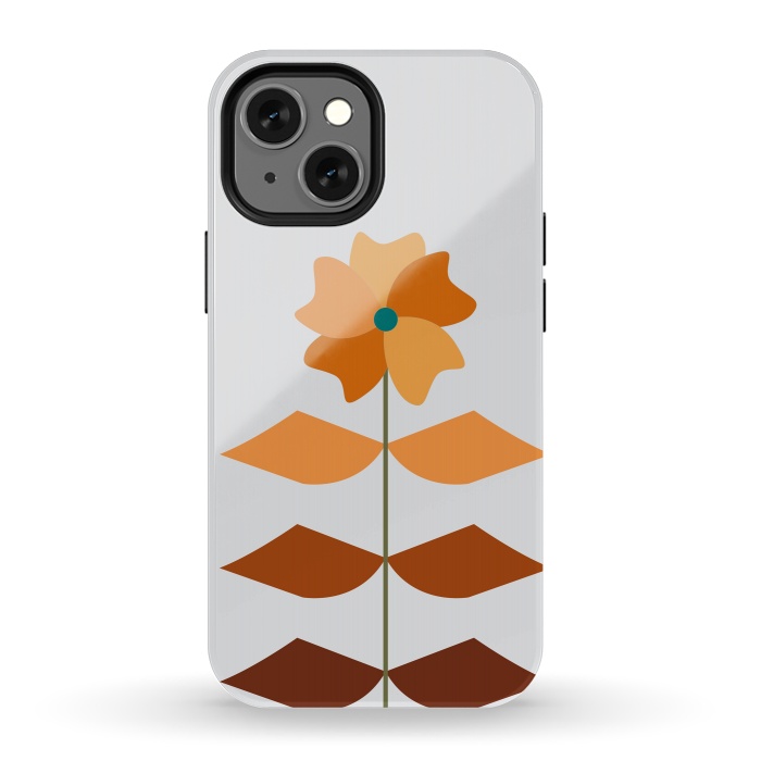 iPhone 13 mini StrongFit Geometrical Floral by Creativeaxle