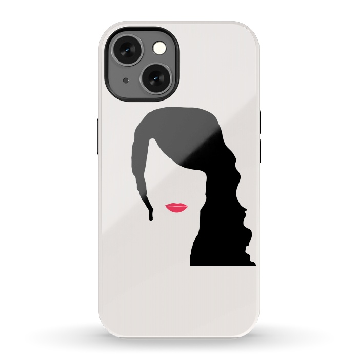 iPhone 13 StrongFit Woman Face Minimal Art 03 by Creativeaxle