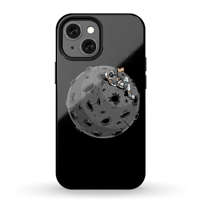 iPhone 13 mini StrongFit Chill Astronaut by Afif Quilimo