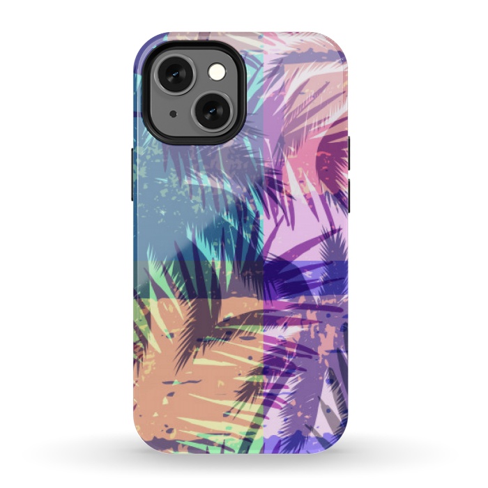 iPhone 13 mini StrongFit mosaic tropical pattern by MALLIKA