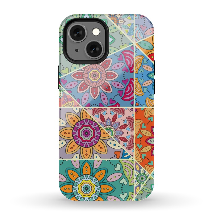 iPhone 13 mini StrongFit Decorative Elements with Mandalas Designs by ArtsCase