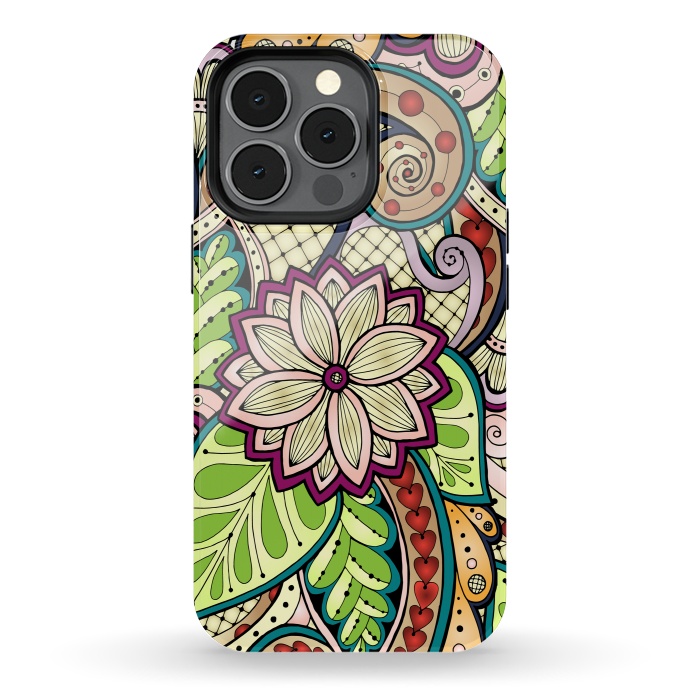iPhone 13 pro StrongFit Ornamental Seamless Ethnic Pattern by ArtsCase