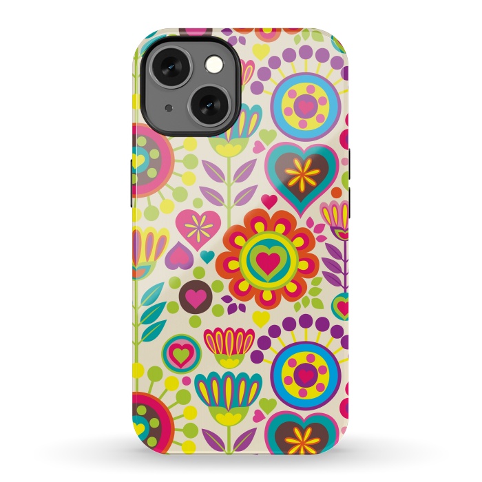 iPhone 13 StrongFit Sweet Pink Flowers 789 by ArtsCase