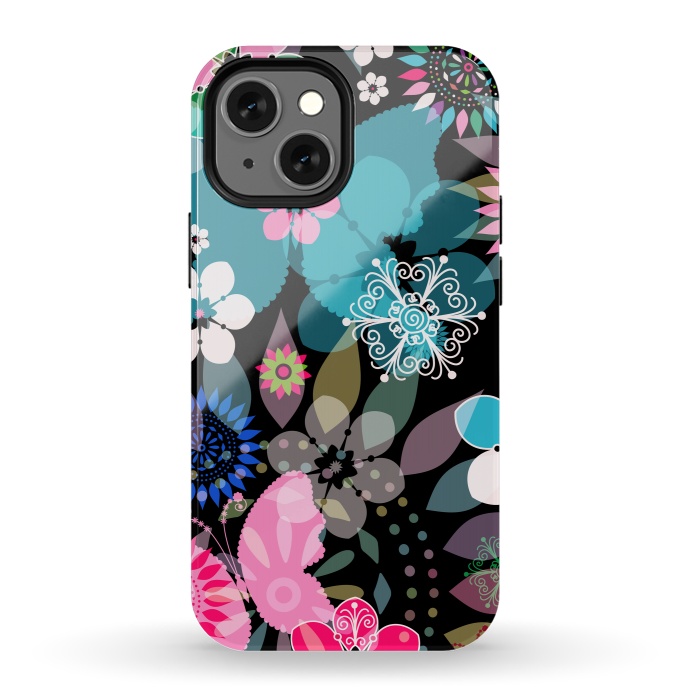iPhone 13 mini StrongFit Seamless Patterns with Flowers XII by ArtsCase