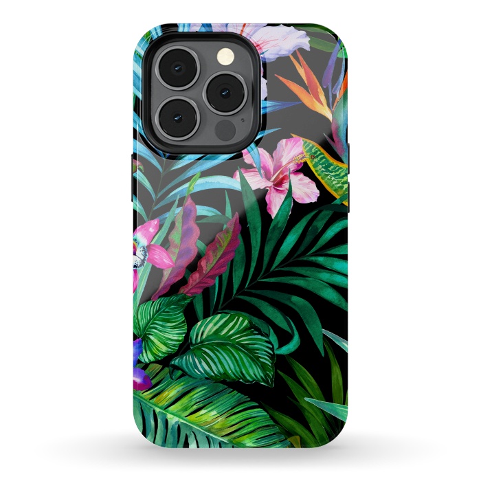 iPhone 13 pro StrongFit Tropical Exotic Pattern by ArtsCase
