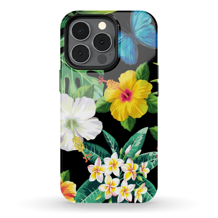 iPhone 13 pro StrongFit Tropical Flowers 1 by ArtsCase
