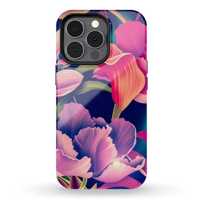 iPhone 13 pro StrongFit Tropical Flowers XVII by ArtsCase