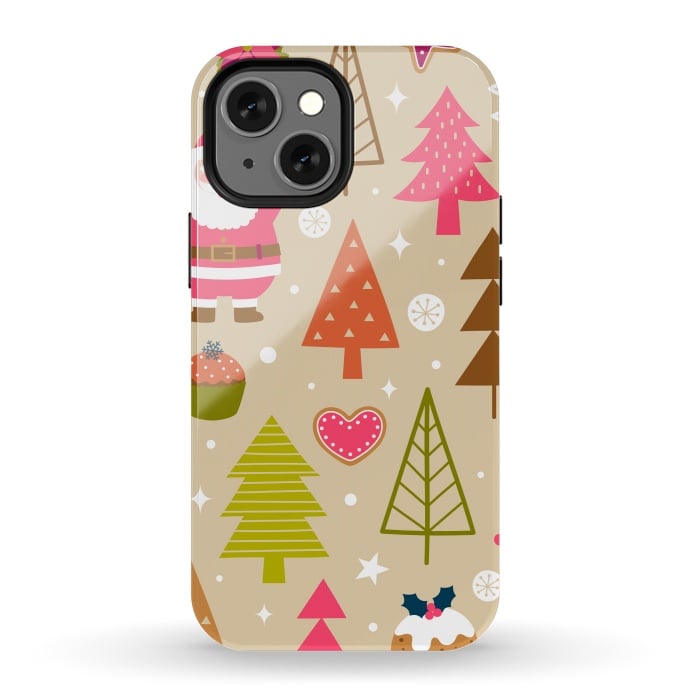 iPhone 13 mini StrongFit Cute Santa Claus by ArtsCase