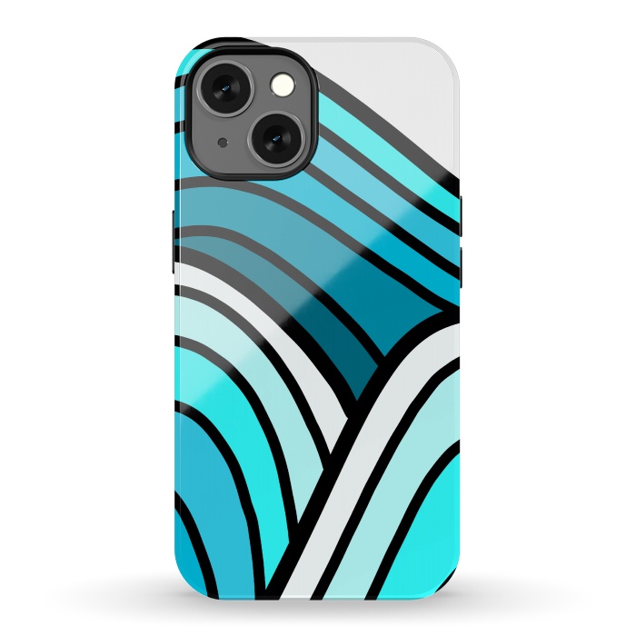 iPhone 13 StrongFit 3 waves of the ocean by Steve Wade (Swade)