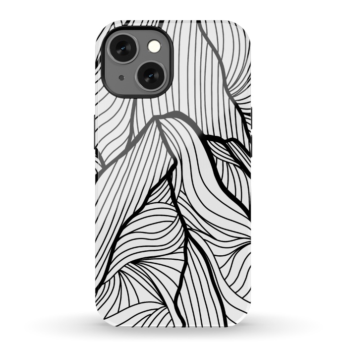 iPhone 13 StrongFit Mountains of lines by Steve Wade (Swade)