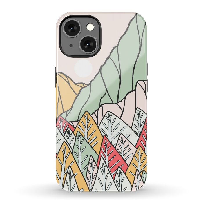 iPhone 13 StrongFit Autumnal forest mountains by Steve Wade (Swade)