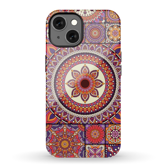 iPhone 13 StrongFit Mandala Pattern Design with Period Decorative Elements by ArtsCase
