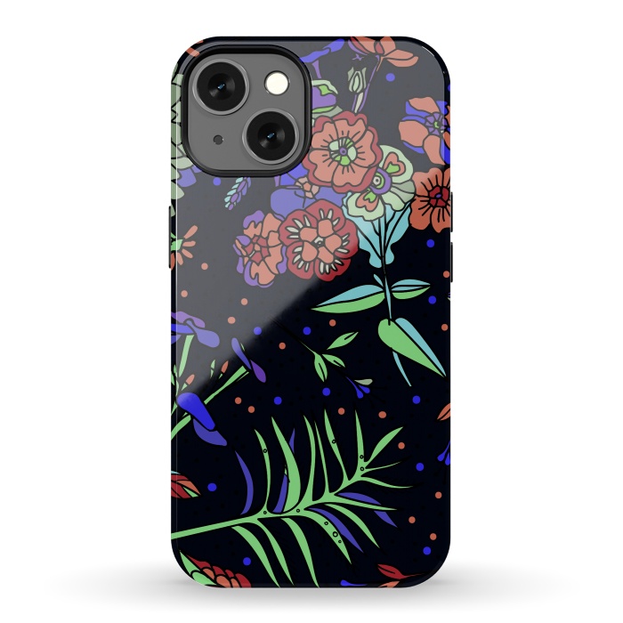 iPhone 13 StrongFit Seamless Floral Pattern 333 by ArtsCase