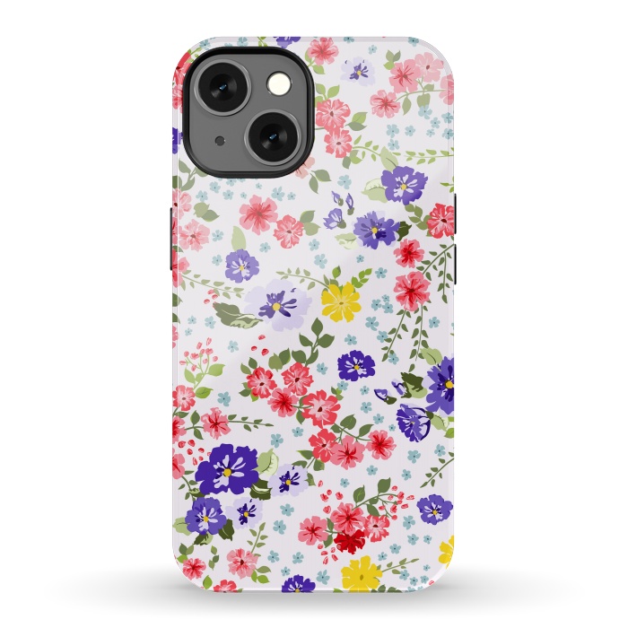 iPhone 13 StrongFit Simple Cute Pattern in Small-Scale Flowers by ArtsCase