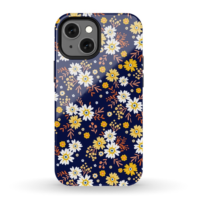 iPhone 13 mini StrongFit Small Multicoloured Flowers by ArtsCase