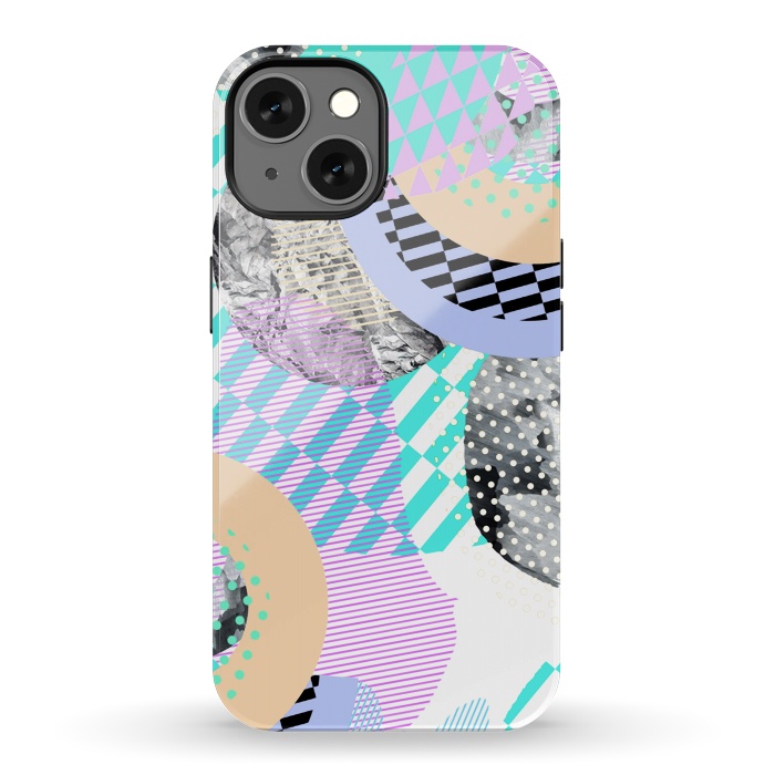 iPhone 13 StrongFit Colorful graphic pop-art collage by Oana 