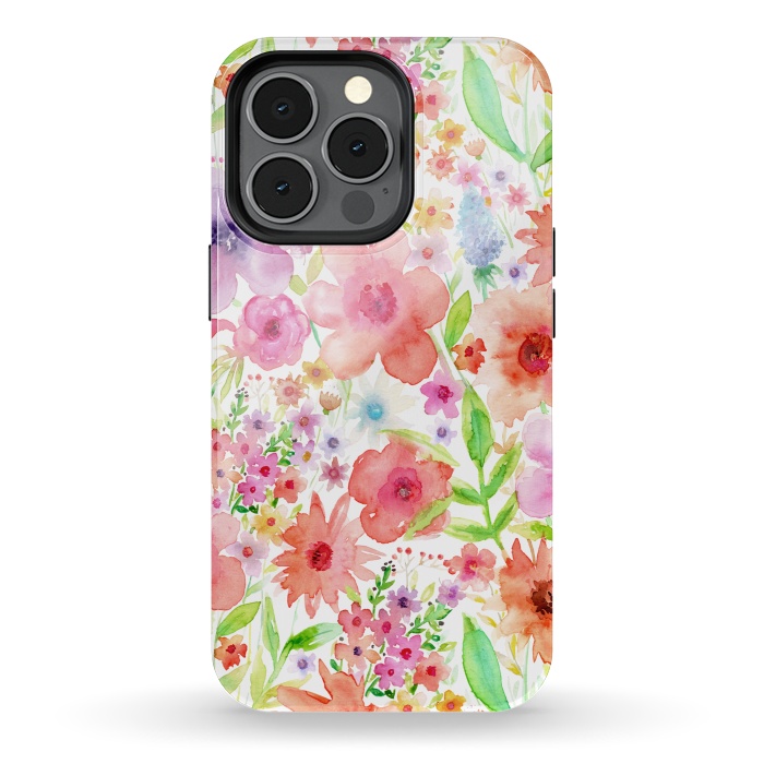 iPhone 13 pro StrongFit Spring flowers by Julia Grifol