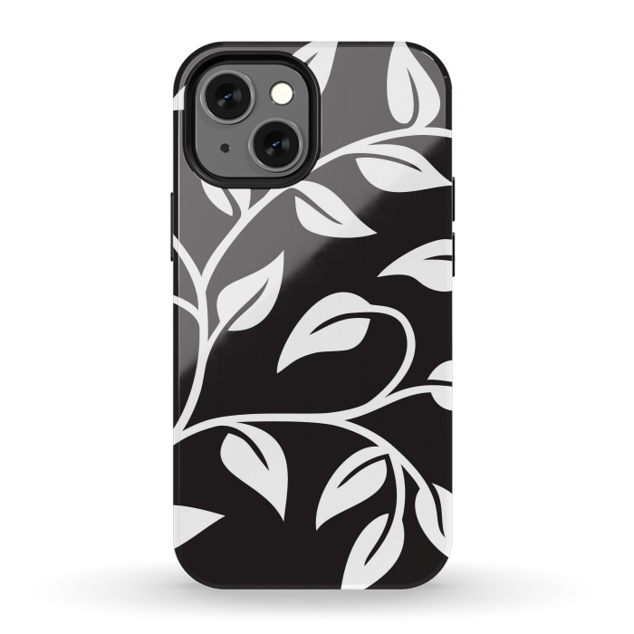 iPhone 13 mini StrongFit White Leaves  by Winston