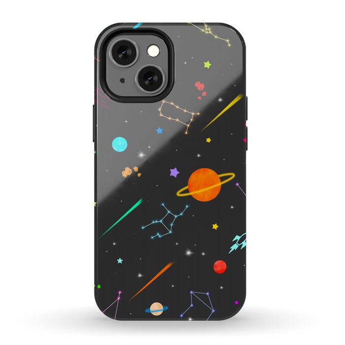 iPhone 13 mini StrongFit Aesthetic colorful space by Jms