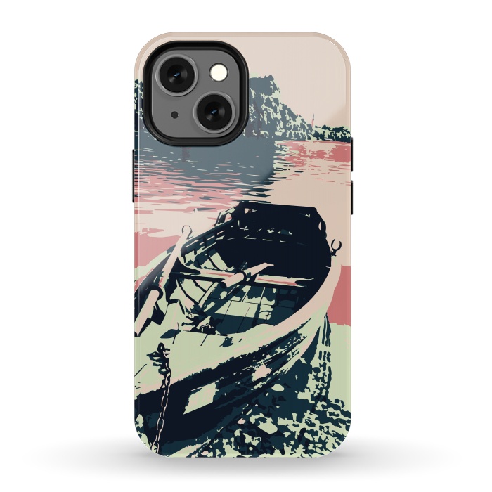 iPhone 13 mini StrongFit Luxury Boat by Creativeaxle