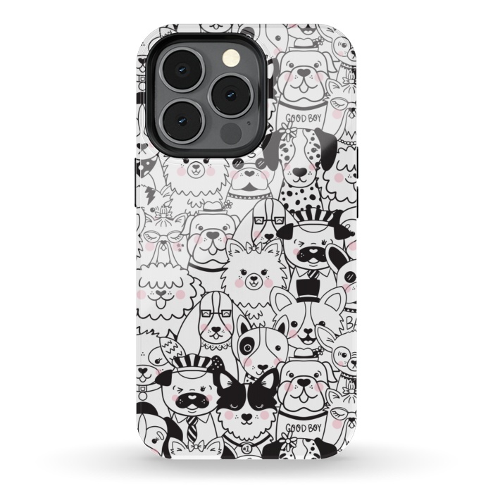 iPhone 13 pro StrongFit Puppy Party by Noonday Design