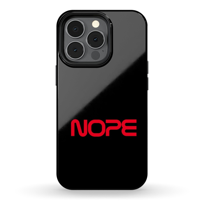 iPhone 13 pro StrongFit Nope Nasa Logo Red by Vó Maria