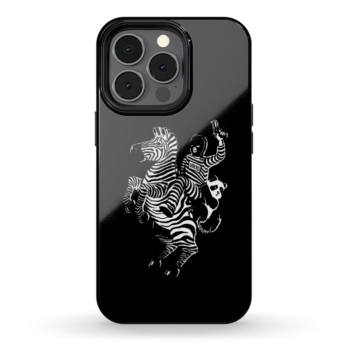iPhone 13 pro StrongFit Zebra Ladrão Panda by Vó Maria
