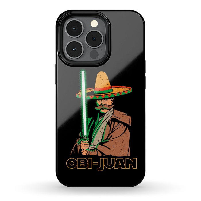 iPhone 13 pro StrongFit Obi Juan Funny Mexican Sombrero Cinco de Mayo by Vó Maria