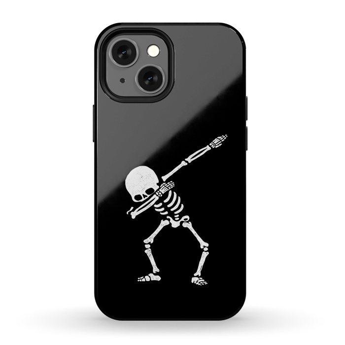 iPhone 13 mini StrongFit Dabbing Skeleton Dab Pose Hip Hop Skull by Vó Maria