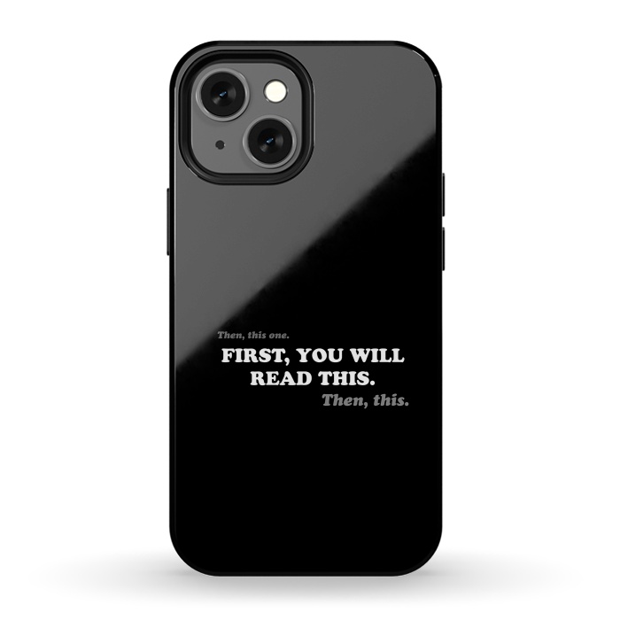 iPhone 13 mini StrongFit Don't Read - Funny Book Lover by Vó Maria