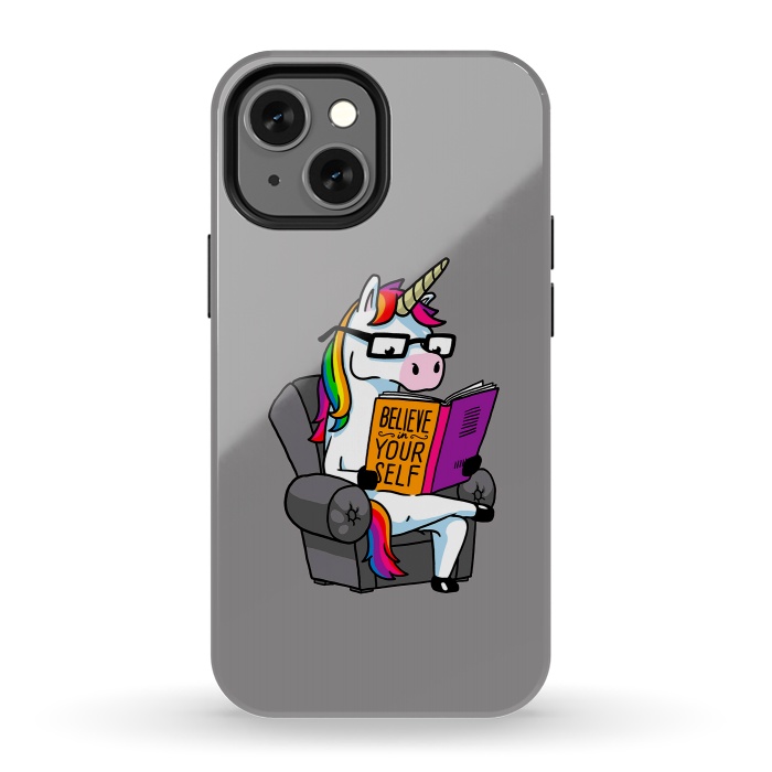 iPhone 13 mini StrongFit Unicorn Believe Yourself Self Affirmation Book Vol 1 by Vó Maria