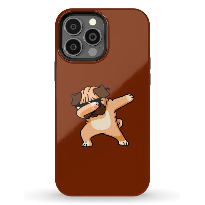 iPhone 13 Pro Max StrongFit Dabbing Pug 2 by Vó Maria